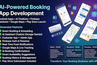 build ai mobile app android booking app developer firebase flutter ai app