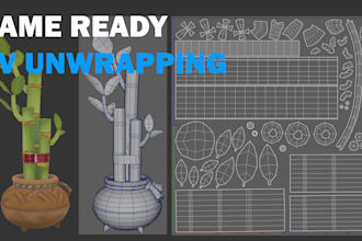 uv unwrap and optimize your 3d models