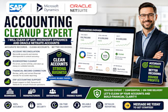 clean up sap, microsoft dynamics and netsuite accounting records