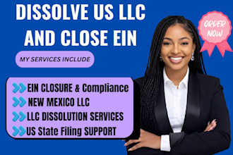 dissolve llc, close ein, file US llc dissolution in delaware and wyoming