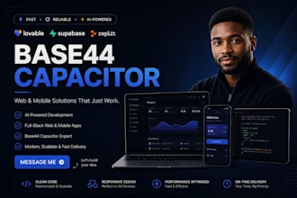 build base44 capacitor app for ios android with supabase