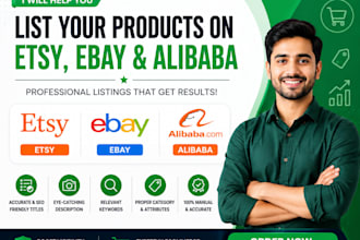 write high converting etsy ebay and alibaba listings