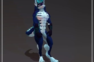 create custom furry vrchat avatar vrc fursona 3d model sfw avatar commission