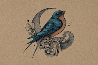 design or redesign retro vintage hand drawn logo for business