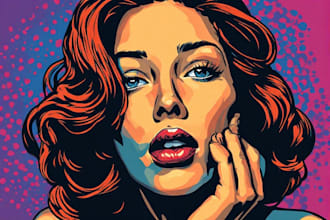 do creative pop art illustrations
