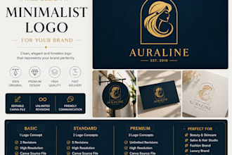 design a minimalist elegant logo for luxury brands