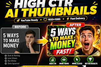 design high CTR ai youtube thumbnails that get clicks