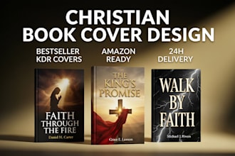 do christian book cover design ebook paperback, religious, christian book cover