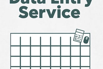accurate manual data entry and typing work