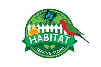 make high quality creative logo for habitat stepping stone