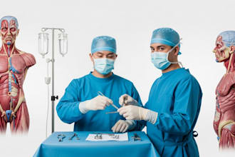 create surgical and anatomical art for medical professionals