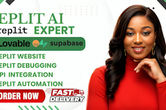 build replit ai web app, supabase integration, bug fixes and API deployment