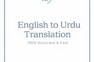 professionally translate english to urdu