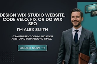 fix , customize, design wix studio website, code velo, wix seo, wix website ,