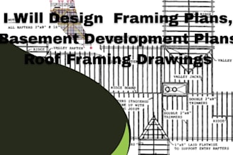design framing plan,basement development plans, roof framing