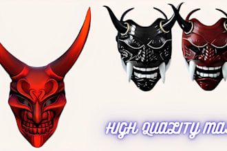 custom printable 3d mask mask 3d helmet 3d cosplay model for 3d printing