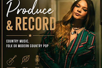 produce and record country music, folk or modern country pop
