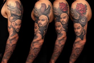 create unique tattoo, custom tattoo design, tattoo sleeve