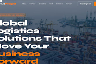 logistics website, trucking website, dispatch website, wordpress website