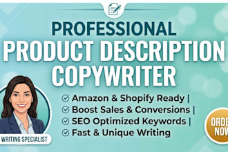 write high converting product
