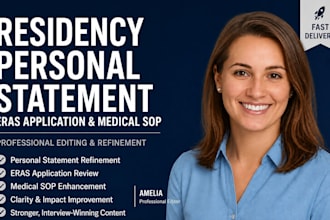 refine your residency personal statement and eras application review medical sop