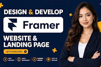 design modern framer website builder sites as a framer developer