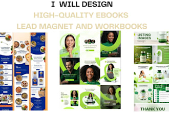 design lead magnet, ebook, workbook, freebie and canva template