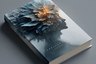 design a printready romance book cover or ebook