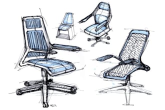 ergonomic products concept, industrial design hand sketches for autocad