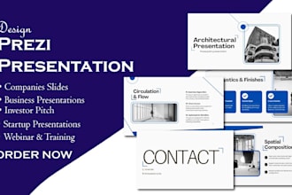 design prezi presentation, keynote google canva slide, company business decks