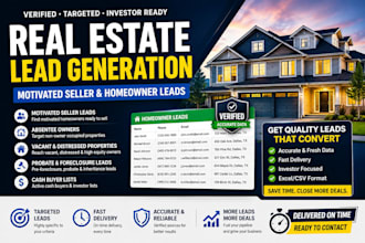 generate motivated seller and homeowner real estate leads