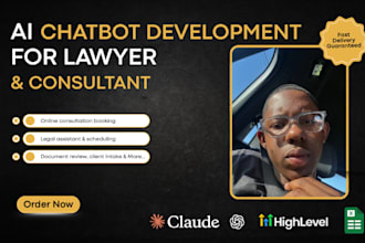 create ai chatbot development for lawyer consultant website
