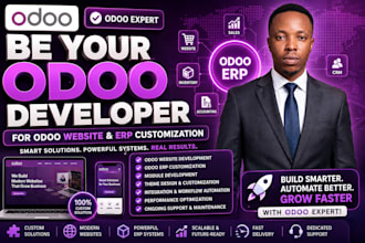 be your odoo developer for odoo website and odoo erp customization