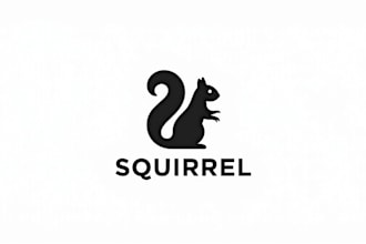 design outstanding squirrel mascot logo in one day