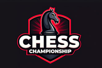 design outstanding chess mascot logo with express delivery