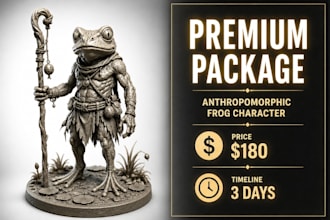 sculpt a detailed character for 3d printing