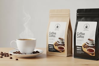 do coffee or tea packaging and label design for you