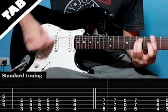 transcribe any song into accurate guitar tabs