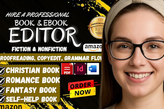edit and proofread your novel manuscript for amazon KDP, fast turnaround