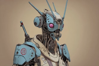 illustrate your mecha, robot and armored characters