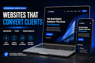 create a professional website that converts visitors into clients