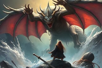 paint semi realistic fantasy art