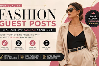 build high quality fashion backlinks