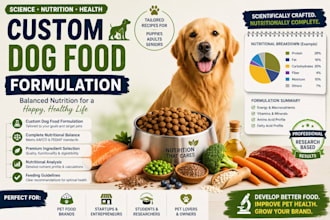 develop custom dog food formulation and nutritional formula solutions
