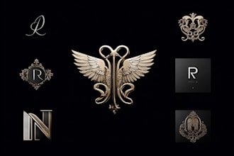 design a modern luxury logo for your brand