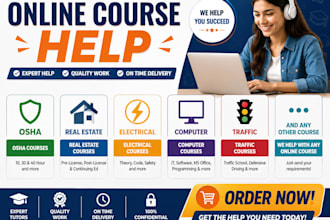 help you in taking any online course and its test, assessment course test online
