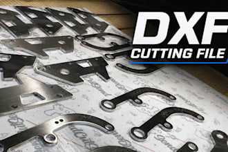 create dxf files for laser cutting, plasma cutting and metal fabrication