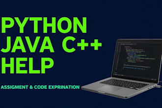 explain python java c code and assignments