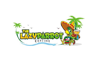 design mascot modern logo for the lazy parrot cantina