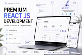 develop responsive react js frontend website